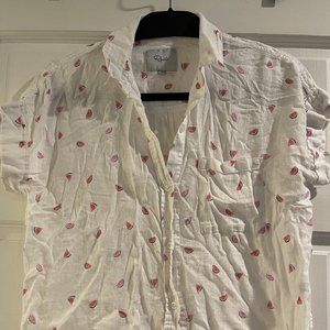 Rails Watermelon Short Sleeved Button Down Size XS